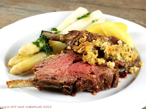 Lammcarré mit Spargel