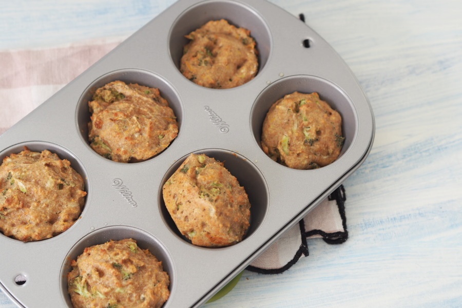 Gemüsemuffins für kleine Kinder
